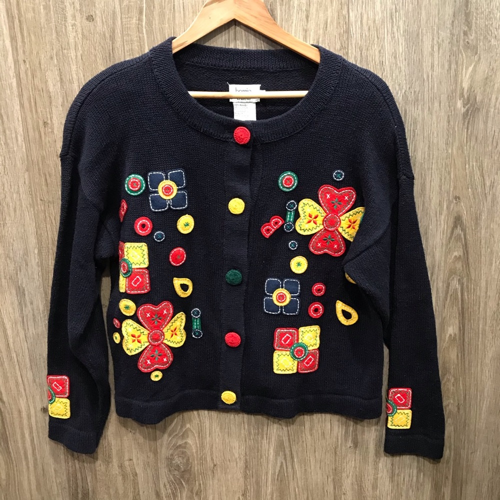 Binnie and Bill by Holly Blue Sweater Size Small